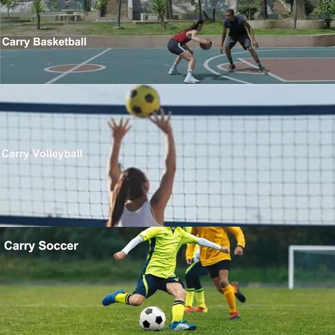 Single Ball Bag,Single Ball Bag with Zipper Pocket Drawstring Sling Ball Bag for Carrying Basketball Volley Ball Soccer Football. in Kuwait