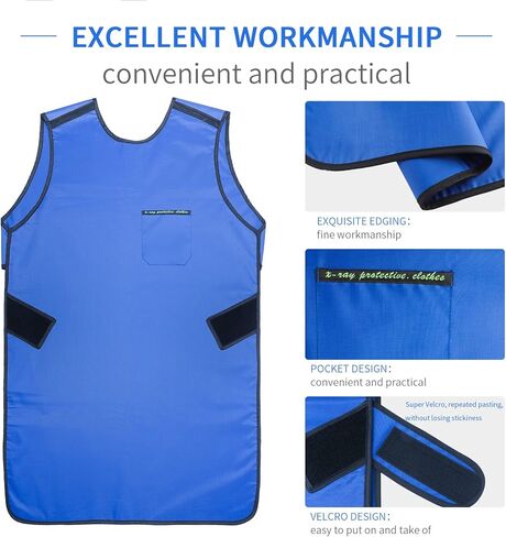 ANNWAH 0.35mmPb X-Ray Apron,Lightweight X-Ray Shield Apron for Adult,Dental Lead Apron in Kuwait