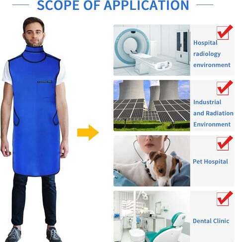 ANNWAH 0.35mmPb X-Ray Apron,Lightweight X-Ray Shield Apron for Adult,Dental Lead Apron in Kuwait