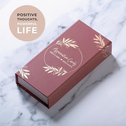 Affirmation Cards | 54 Deck with Display Stand | Motivational Cards with Thought-Provoking Questions | Improves Confidence, Self-Esteem & Promotes Gratitude | Self-Care, Self-Love, in Saudi Arabia