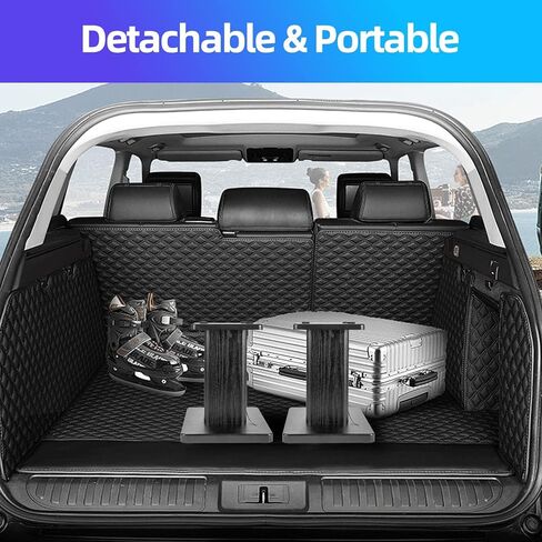 Pair Bookshelf Speaker Stands - 12" Tall Heavy Duty Desktop Rear Speaker Stands for Surround Sound Home Theater, Black Wood Studio Monitor Stand - Supports 60 lbs in Kuwait