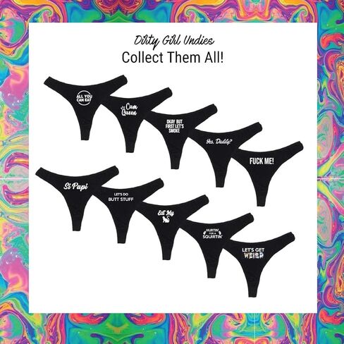 ملابس داخلية مثيرة عالية الارتفاع للنساء من Just Married، ملابس داخلية قذرة! أسود in Kuwait