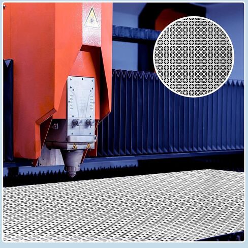 Blulu 2 Pcs Cloverleaf Aluminum Sheet 3' x 2' Decorative Union Jack Perforated Metal Sheet Aluminum Panels Door Protector for RV Cabinet Grate Indoor Home Wall Decor in Saudi Arabia