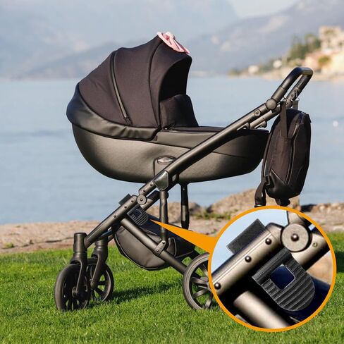 مزلاج إغلاق بديل يناسب UppaBaby Vista 2015+ (وV2)، مزلاج مفصلي متوافق مع عربات الأطفال UpperBaby Vista V1 وV2، يؤمن عربة الأطفال في وضع مغلق، حزمة واحدة رمادية تتضمن 2 براغي in Kuwait
