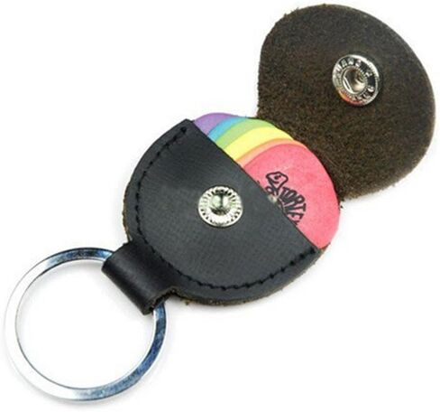 يختار الغيتار حامل حالة حقيبة المفاتيح الجلدية السوداء Plectrum الحالات حقيبة in Kuwait