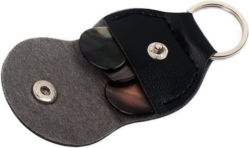 يختار الغيتار حامل حالة حقيبة المفاتيح الجلدية السوداء Plectrum الحالات حقيبة in Kuwait