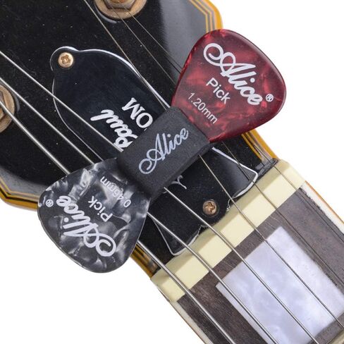 حامل اختيار الجيتار 5 قطع من المطاط الأسود لتثبيت الجيتار أو القيثارة على غراب الرأس in Kuwait