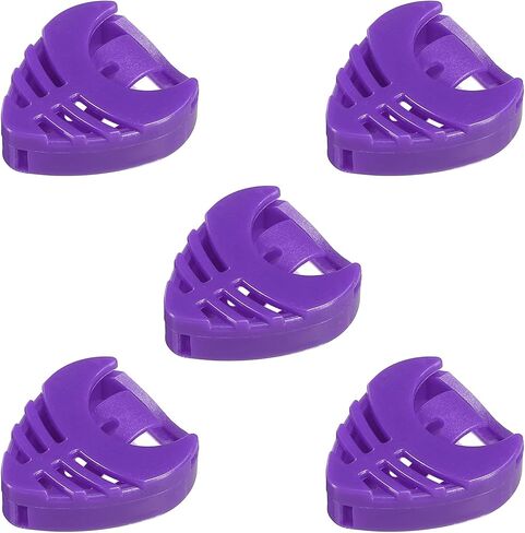 MECCANIXITY Guitar Pick Holder Plastic Heart-Shaped Black for Guitar, Bass, Ukulele with Adhesive Back and Spring Pack of 10 in Saudi Arabia