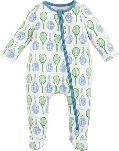 Mud Pie Baby Boys Tennis Print Sleeper in Saudi Arabia