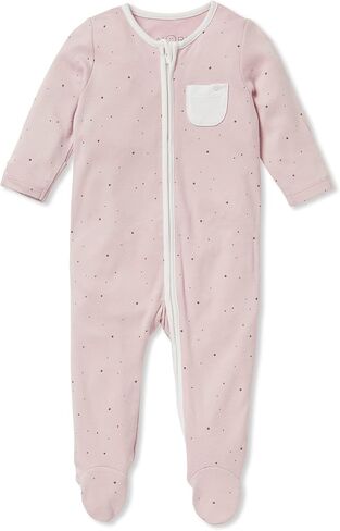 MORI Baby Unisex Clever Pajamas with Two Way Zip - Comfort Breathable Jumpsuit Footed Nightwear for Toddler Boys and Girls in Saudi Arabia