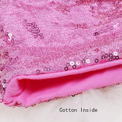 Baby Girls Shorts Kids Sparkle Toddler Sequin Shorts Glitter on Both Sides Birthday Outfits with Headband in Saudi Arabia