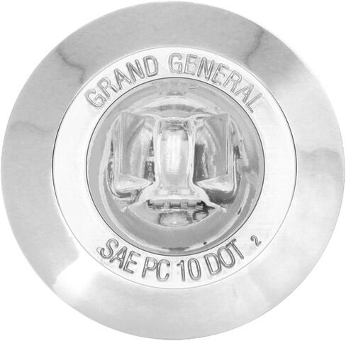 GG Grand General 75223 1-1/4" مصباح LED صغير مزدوج الوظيفة مع إطار بلاستيكي من الكروم للشاحنات والسحب والمقطورات والمركبات ATVs وUTVs وRVs in Saudi Arabia