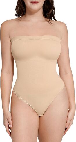 بدلة للجسم بدون حمالات للسيدات، أشرطة قابلة للإزالة للتحكم في البطن، بدون خياطة لنحت الجسم in Kuwait