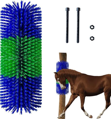 Livestock Scratch Brushes, Horse Scratcher Cattle Scratcher Grooming Horse Supplies, Relieve Itchy Livestock Back Massage Brush for Sheep,Cattle,Horses,Pigs and Other Livestock(with screws) in Saudi Arabia