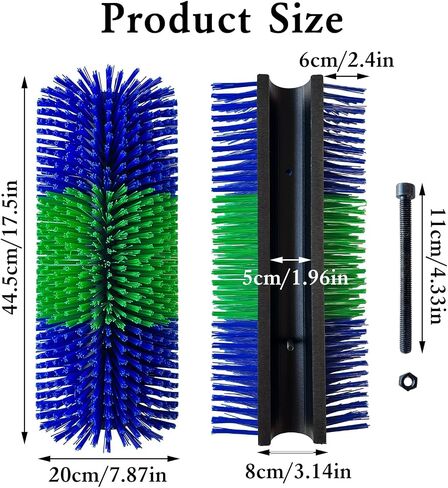 Livestock Scratch Brushes, Horse Scratcher Cattle Scratcher Grooming Horse Supplies, Relieve Itchy Livestock Back Massage Brush for Sheep,Cattle,Horses,Pigs and Other Livestock(with screws) in Saudi Arabia