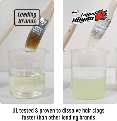 رينو السائل 62 أوقية. فتاحة الصرف، مزيل انسداد الشعر المركز 2X للحوض أو حوض الاستحمام أو مصارف الدش، قوة احترافية سريعة المفعول تزيل المصارف بطيئة التدفق، آمنة لجميع أنابيب الصرف، 4 علاجات in Kuwait