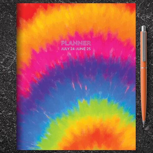 TF PUBLISHING July 2024 - June 2025 Blue Watercolor Medium Monthly Planner Case of 48 | 2 Page Spreads with Extra Large Calendar Grids and Planning Prompts | 12 Month Academic Year Planner | 6.5" x 8" in Saudi Arabia