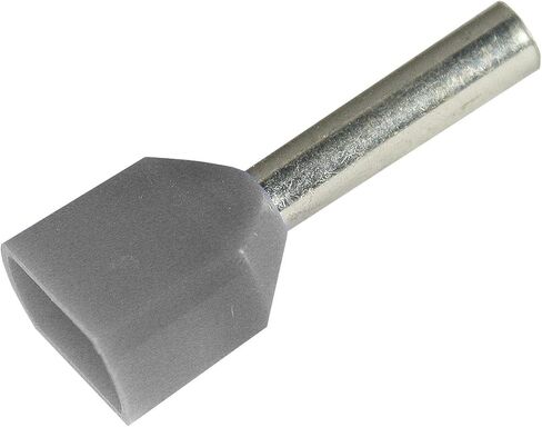 ASI 2809850 Type Pkt412 Gray 12 AWG Double Wire Entry Ferrule (Pack of 100) in Saudi Arabia