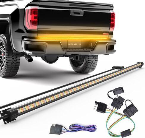 48 In LED Tailgate Light Bar for Pickup- IP68 Waterproof Plug-and-Play Folded,Full Function Reverse Brake Running,Rear Tailgate Brake Light Bar for Truck,Cars Trailer (48 inch) in Saudi Arabia