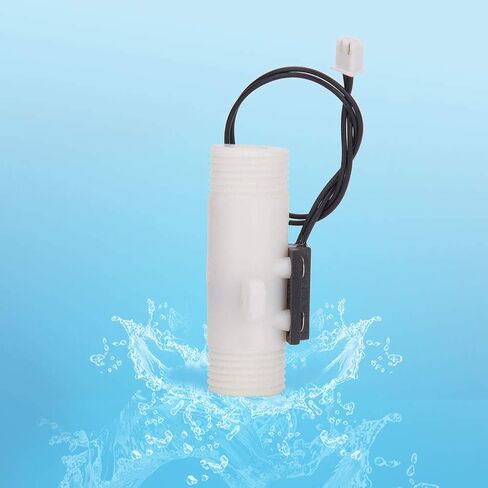 2 PCS Water Flow Sensor Switch, Magnetic Hall Effect Flow Meter FS G1/2 Double External Thread Water Flow Control Equipment,0.75L/min Flow Meter Counter in Kuwait