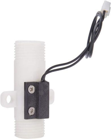 2 PCS Water Flow Sensor Switch, Magnetic Hall Effect Flow Meter FS G1/2 Double External Thread Water Flow Control Equipment,0.75L/min Flow Meter Counter in Kuwait