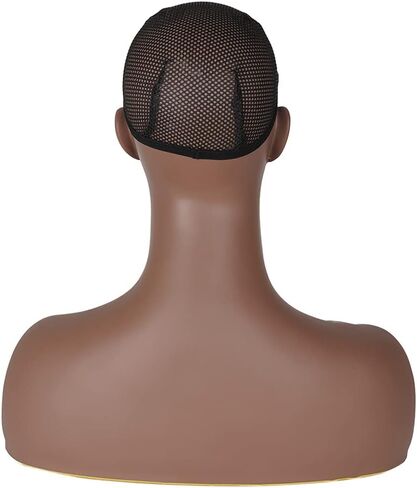 Wig Head Mold - Stylish and Realistic Mannequin Head with Shoulders, Simple and Easy to Use for Fashion Enthusiasts in Kuwait