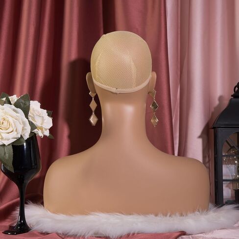 Wig Head Mold - Stylish and Realistic Mannequin Head with Shoulders, Simple and Easy to Use for Fashion Enthusiasts in Kuwait