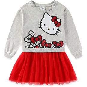 Hello Kitty Sanrio Girls Long Sleeve Tulle Dress for Little Kids for Big Kids in Kuwait