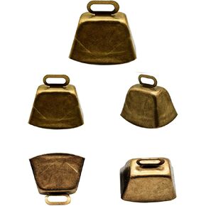 5Pcs 1.57inch Grazing Copper Bell 40mm Farm Animal Bronze Bell Cow Horse Sheep Dog Cat Goat Anti-Lost Bell for Pet Collar Accessories Christmas Decoration in Kuwait