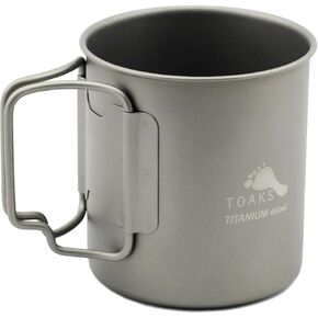 TOAKS Titanium Camping Cup 450ml (CUP-450 with Lid) in Kuwait