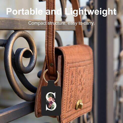 Magnetic Purse Holder with Strong Magnetism, Heavy Duty Handbag Hanger for Table, Locker Room, Restroom, and More - Stylish Floral Purse Hook for Women(Black) in Saudi Arabia