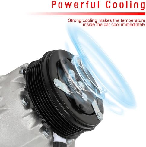 cciyu AC Compressor for 2004-2006 Fit for Chevrolet Malibu 3.5L 2005-2006 Fit for Pontiac G6 3.5L Replaces CO 21520C AC Compressor for Car in Saudi Arabia