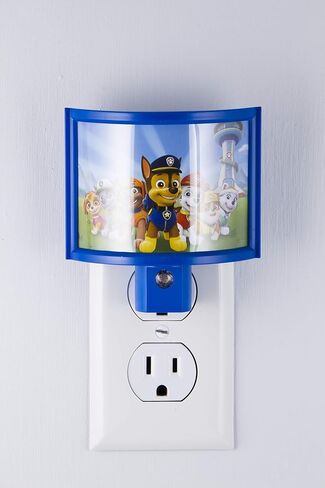 Nickelodeon Paw Patrol LED Night Light, Plug-in, Marshall, Rocky, Scout, Skye, Ryder, Chase, Kids Gifts, Dusk-to-Dawn Sensor, Great for Bedroom, Bathroom, Nursery, Playroom, Hallway, 39137 in Saudi Arabia
