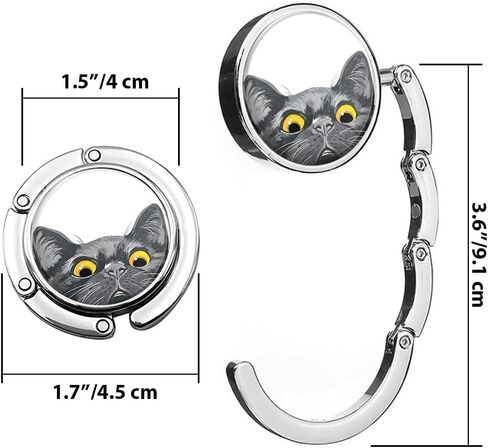 WIRESTER Set of 3 Handbag Hanger Holder, Round Foldable Purse Hook, Bag Table Hanger Collection Desk Hooks for Women - Sunflowers Blue By Van Gogh, The Starry Night, Cafe Terrace At Night Van Gogh in Saudi Arabia