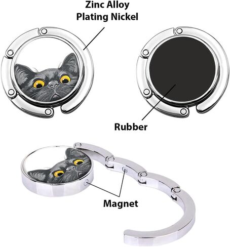 WIRESTER Set of 3 Handbag Hanger Holder, Round Foldable Purse Hook, Bag Table Hanger Collection Desk Hooks for Women - Sunflowers Blue By Van Gogh, The Starry Night, Cafe Terrace At Night Van Gogh in Saudi Arabia