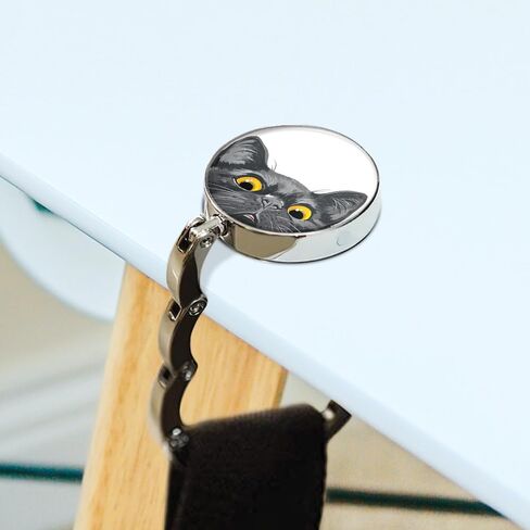 WIRESTER Set of 3 Handbag Hanger Holder, Round Foldable Purse Hook, Bag Table Hanger Collection Desk Hooks for Women - Sunflowers Blue By Van Gogh, The Starry Night, Cafe Terrace At Night Van Gogh in Saudi Arabia