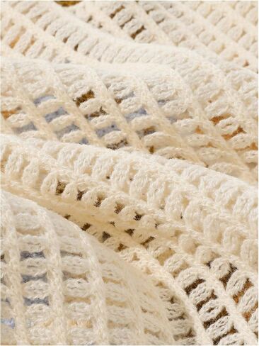 SOLY HUX Girl's Floral Crochet Sweater Vest V Neck Sleeveless Button Down Knit Cardigan in Saudi Arabia