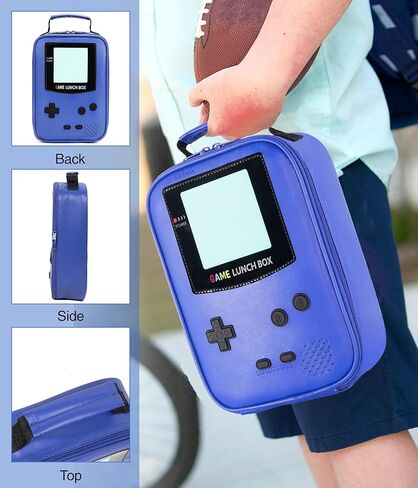 صندوق غداء الأولاد ، صندوق غداء للأطفال للأولاد ، حقيبة غداء جلدية معزولة للأطفال ، وجبات غداء للوجبات الحرارية للمدرسة in Kuwait