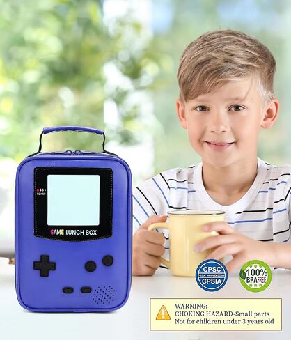 صندوق غداء الأولاد ، صندوق غداء للأطفال للأولاد ، حقيبة غداء جلدية معزولة للأطفال ، وجبات غداء للوجبات الحرارية للمدرسة in Kuwait