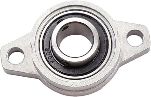 Zinc Alloy Pillow Block Mounted Ball Bearing Support, Industrial Grade Diameter Bore Design, Silver, Heavy-Duty Construction (KP005 25mm) in Saudi Arabia