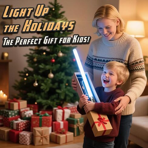 Lightsabers 2 حزمة مع metal hilt ، RGB 15 لون ، 4 أوضاع صوتية FX ، شفرة مضاعفة - المبارزة الأضواء للبالغين والأطفال - مصابيح واقعية لألعاب عيد الميلاد بدلة هدية هالوين كوزبلاي in Kuwait