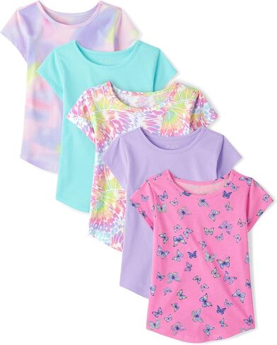 The Children's Place,Shirttail Tee,girls,Pink Sea Salt,X-Large in Kuwait