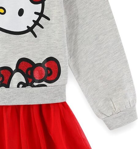 Hello Kitty Sanrio Girls Long Sleeve Tulle Dress for Little Kids to Big Kids in Saudi Arabia