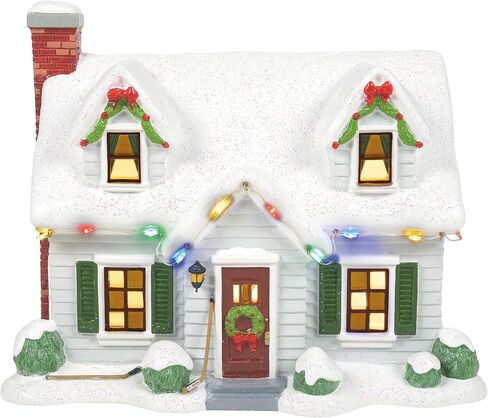 Department 56 Peanuts Village Peppermint Patty The Reichardt House Lit Building, 7.05 Inch, Multicolor in Saudi Arabia
