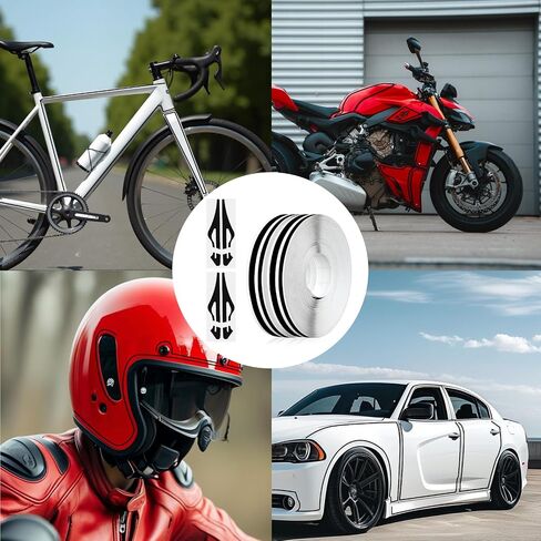 2 Rolls Car Pinstripe Tape, Vinyl Automotive Pinstriping Decals, DIY Racing Stripes Stickers for Car Motorcycle Boat, 32Ft Black in Saudi Arabia