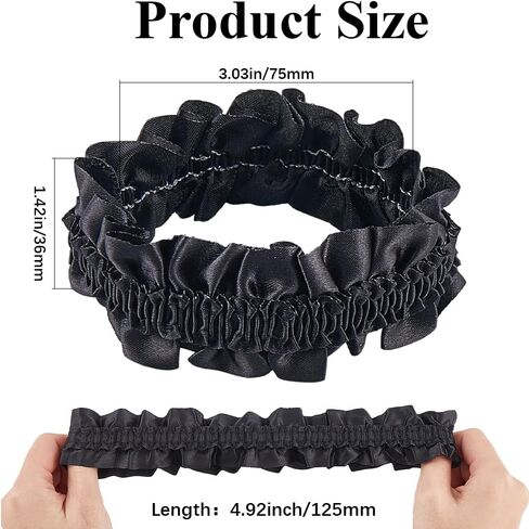 GORGECRAFT 6 Pairs Roaring 20s Armband Garter White Sleeve Shirt Holder Garters Belt Costume Anti Slip Armband Garter Me in Saudi Arabia