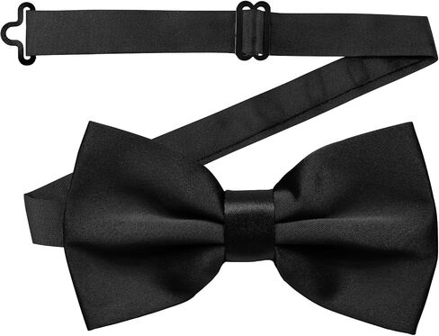 Adjustable Bowtie Solid Pre-tied Satin Bowties for Formal Wedding Party Costume for Men Women in Saudi Arabia