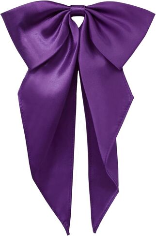 Large Bow Tie for Women Men Adjustable Satin Womens Bow Ties, Pretied Big Bowtie for Girls Uniforms Cosplay Daily in Kuwait