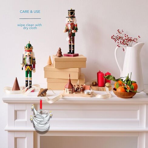 nambe 12 Days of Christmas Ornament Eight Maids a Milking Ornament | Silver and Gold Plate Hanging Ornament | Holiday Decoration for Christmas | Measures 4 x 2.5 Inches | Designed by Mike Altomari in Kuwait