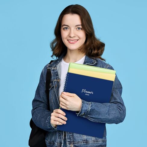 2024-2025 Planner - July 2024 - June 2025, Academic Planner 2024-2025, Weekly & Monthly Planner, 6.3" x 8.4", Monthly Tabs, Inner Pocket, Elastic Closure, Premium Paper, Twin-Wire Binding in Saudi Arabia